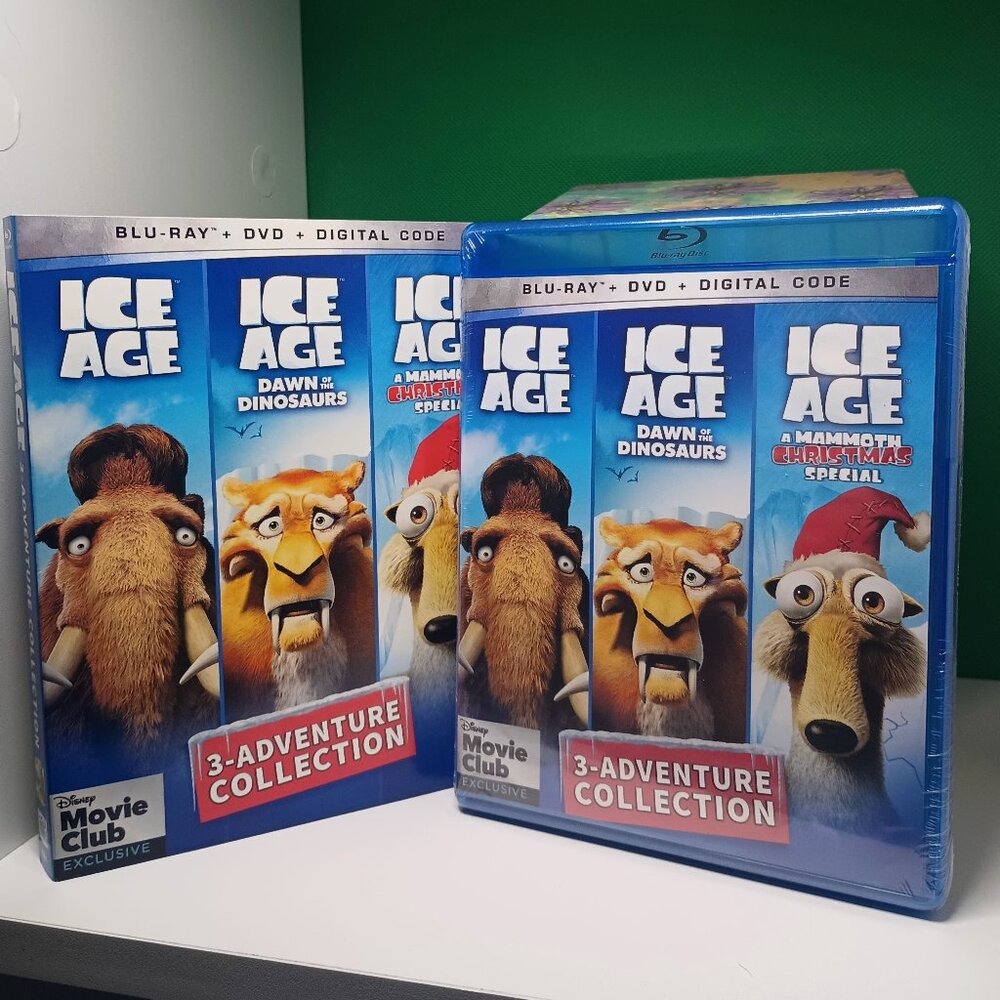 NEW/UNOPENED Disney Ice Age 3 Movie Collection Blu-Ray + DVD + Digital Code